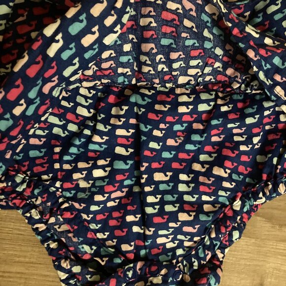 Vineyard Vines for Target Whale Print Dress 12 Months Dark Blue Layered GUC - Picture 2 of 3
